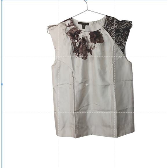 Louis Vuitton 100% Silk Sleeveless Floral Blouse Top FR 36 (US 4) Made in France - Picture 2 of 11